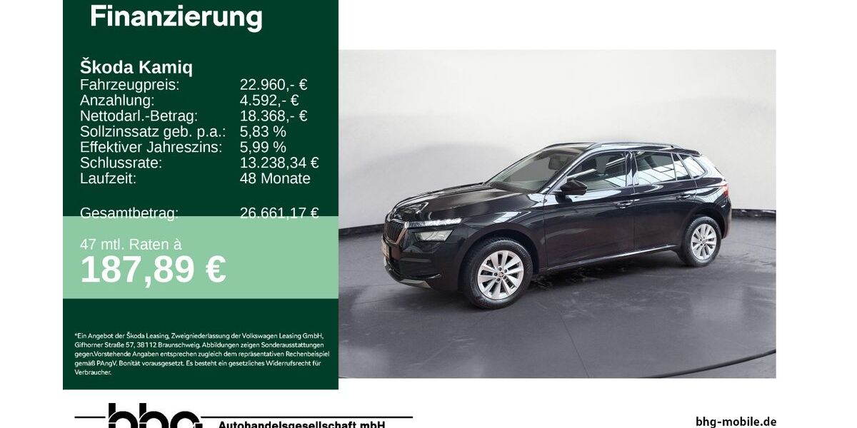 Skoda Kamiq 54.577 km 22.960 &euro; Ettlingen 76275