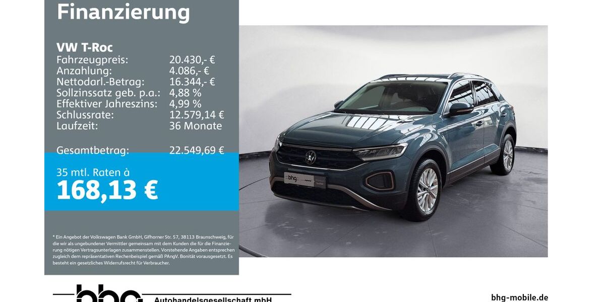 VW T-Roc 26.984 km 19.490 &euro; Ettlingen 76275