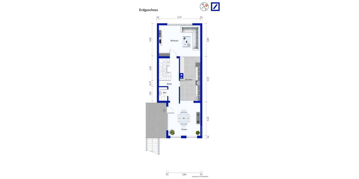Reihenmittelhaus Weissach Flacht - 5 Zimmer, 130 m&sup2;, 449.000&euro; | Angebot:26191914