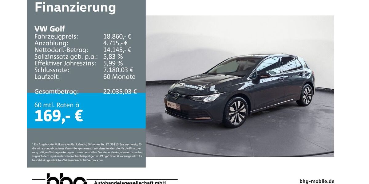 VW Golf 40.067 km 18.860 &euro; Ettlingen 76275