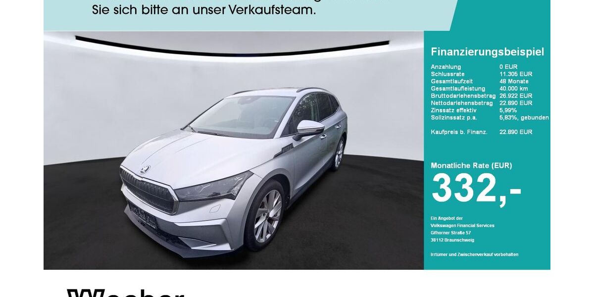 Skoda Enyaq 46.500 km 22.638 &euro; Weil der Stadt 71263