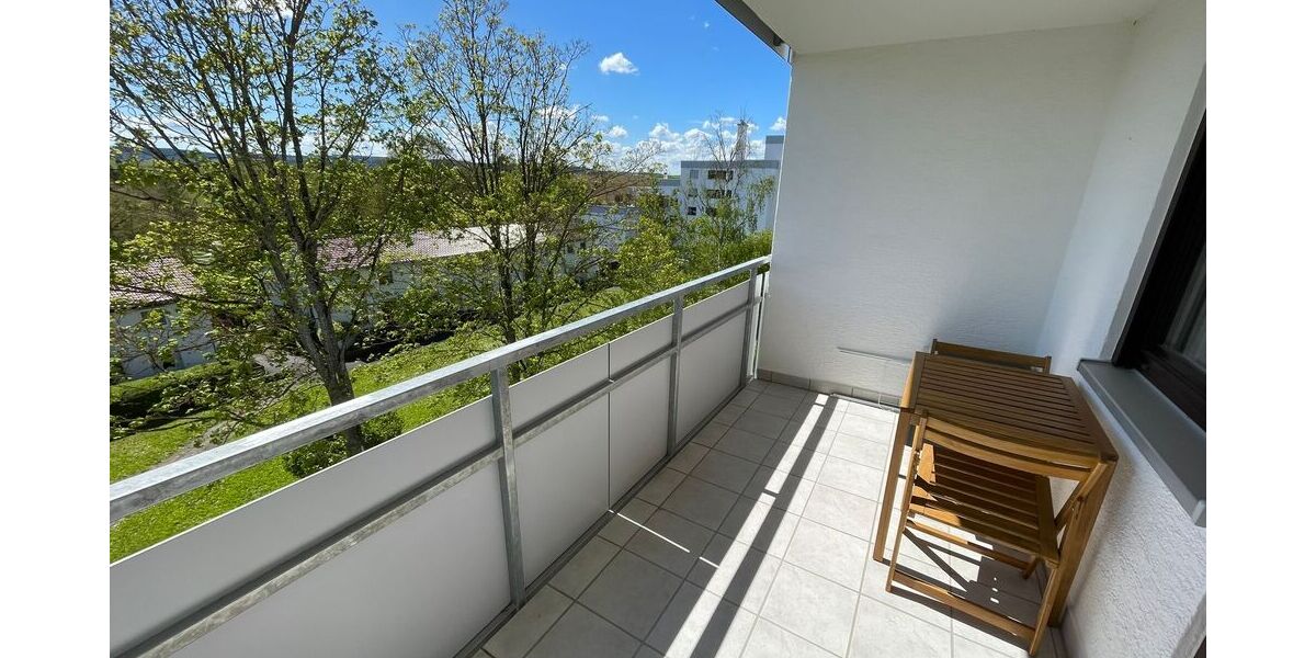 Möblierte 1-Zi Wohnung mit Südbalkon in ruhiger und stadtnaher Lage - Appartement Heimsheim | Angebot:26794891