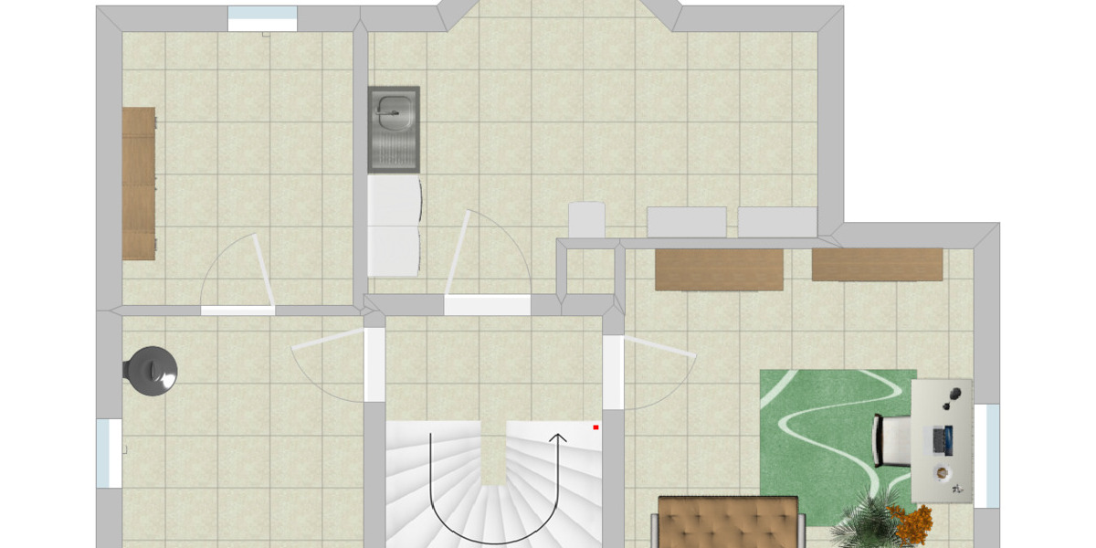 Attraktives Einfamilienhaus mit Garten und Garage 3 zimmer