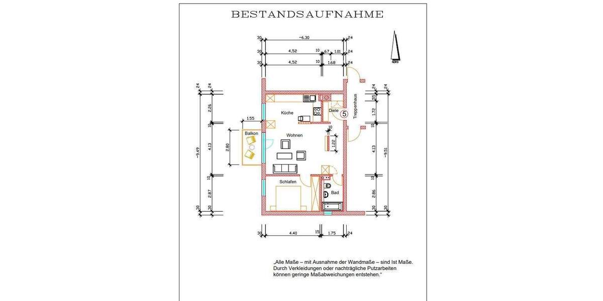 Etagenwohnung Pforzheim Buckenberg - 2 Zimmer, 59 m&sup2;, 184.000&euro; | Angebot:25708097