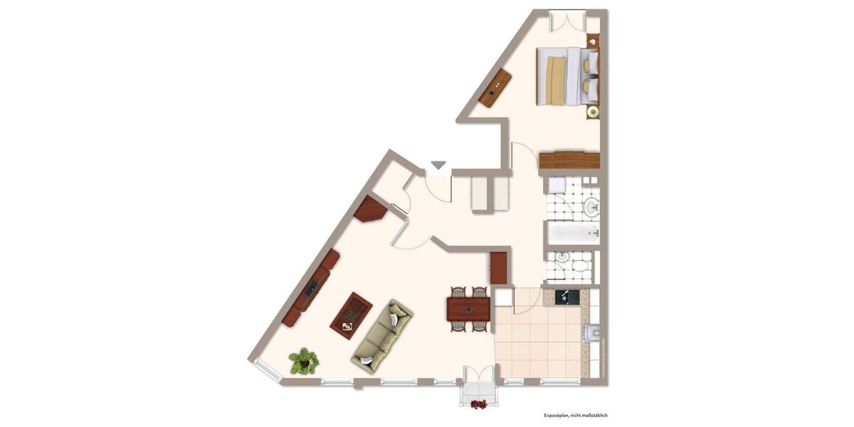 Etagenwohnung Karlsruhe / Oststadt Oststadt - 2 Zimmer, 75 m&sup2;, 299.000&euro; | Angebot:25680961