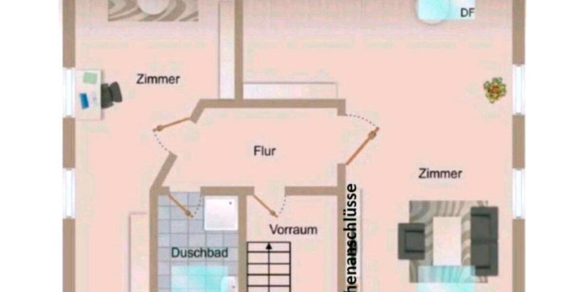 große 2 ZW zu vermieten Warm inkl Strom, Gas, Internet 2 zimmer