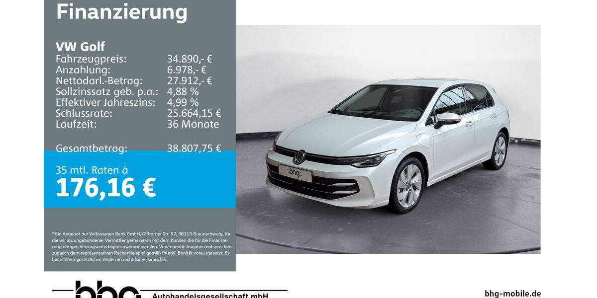 VW Golf 13.713 km 34.320 € Ettlingen 76275