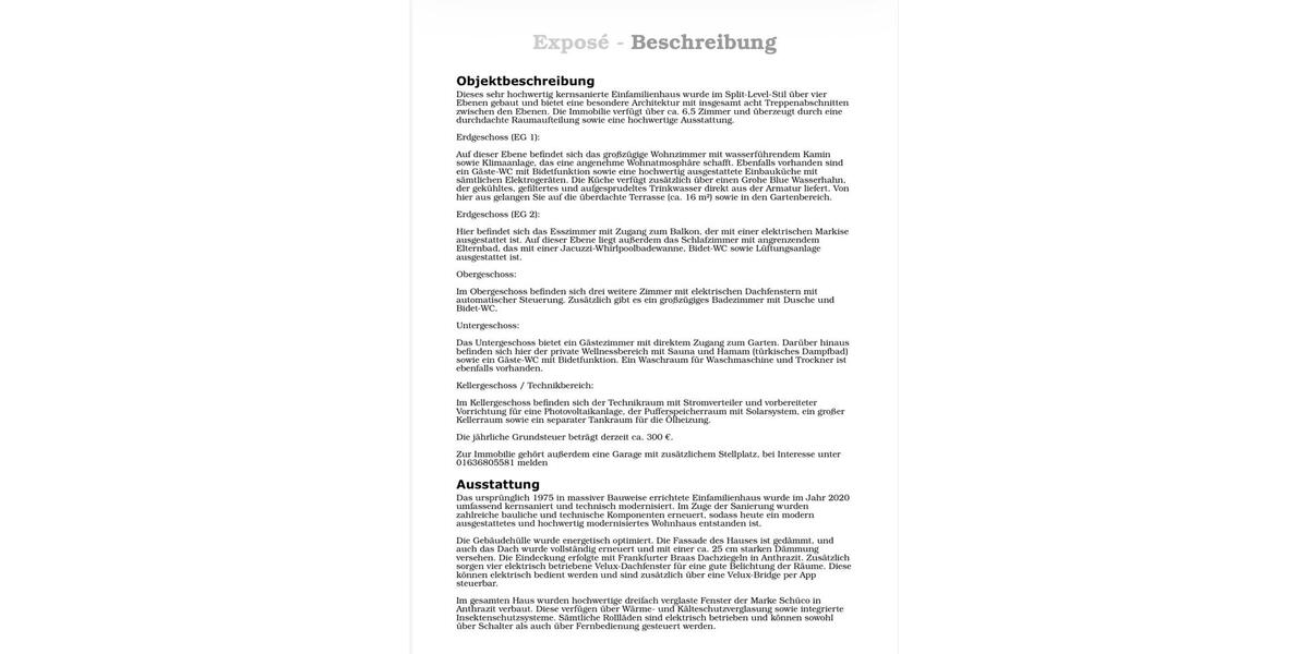 Einfamilienhaus Weissach - 6.5 Zimmer, 123 m&sup2;, 652.000&euro; | Angebot:27120373