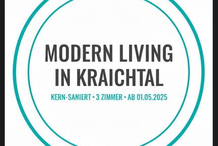 Wohnung Kraichtal - 3 Zimmer, 65 m&sup2;, 1.070&euro; | Angebot:25452046