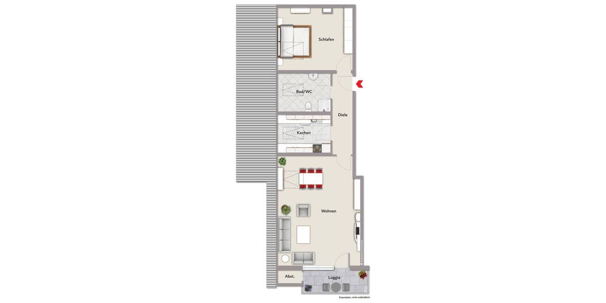 Etagenwohnung Ettlingen - 2 Zimmer, 74 m&sup2;, 197.000&euro; | Angebot:26730707