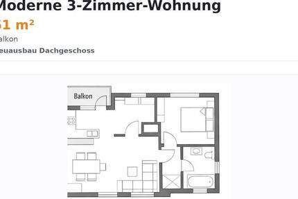 Wohnung Kämpfelbach - 2 Zimmer, 51 m&sup2;, 670&euro; | Angebot:25632690
