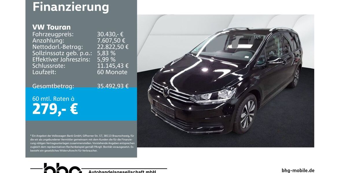 VW Touran 20.006 km 30.430 &euro; Ettlingen 76275