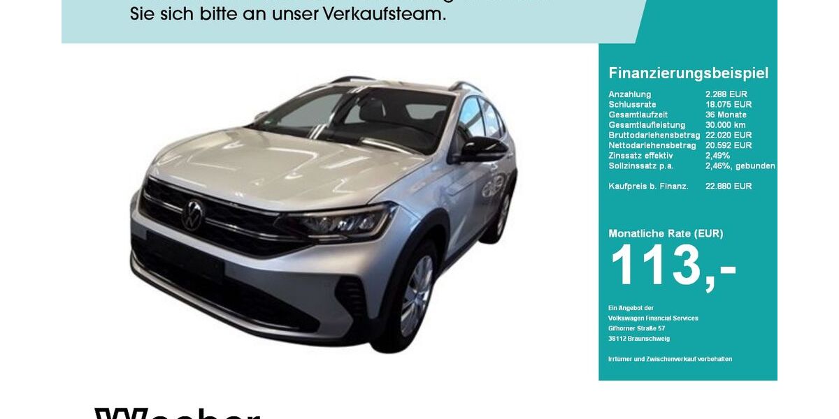 VW Taigo 15.700 km 22.880 &euro; Calw 75365