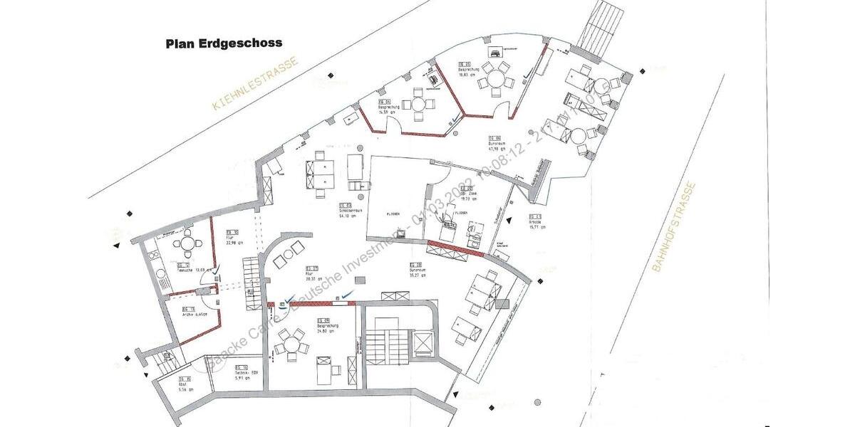 Büroflächen im Saacke-Carré - Sichtachse und 