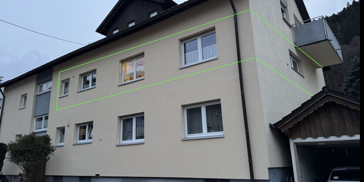 125 m² Kapitalanlage in Bad Wildbad – deutlich unter Markt vermietet Garage Kamin Balkon - Etagenwohnung Bad Wildbad Calmbach | Angebot:27392210