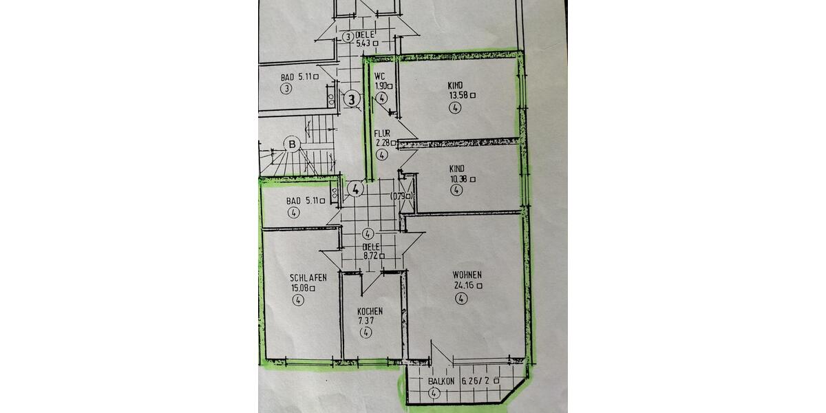 Etagenwohnung Pforzheim Eutingen - 4 Zimmer, 95 m&sup2;, 365.000&euro; | Angebot:26940663