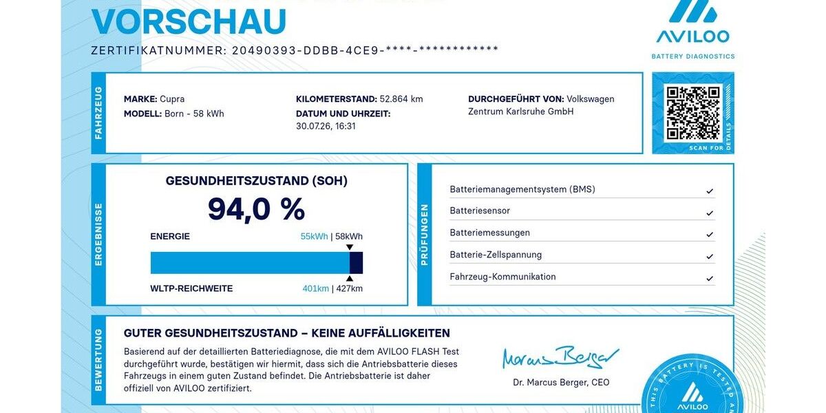 Cupra Born 52.900 km 22.890 &euro; Karlsruhe 76131