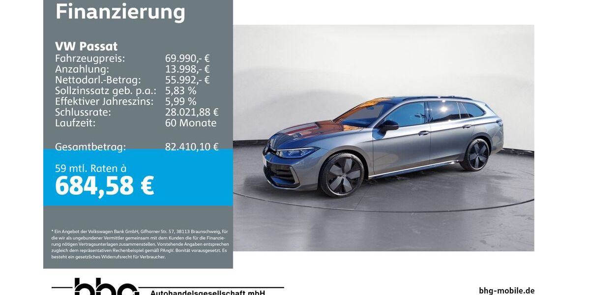 VW Passat 7.500 km 69.990 &euro; Ettlingen 76275