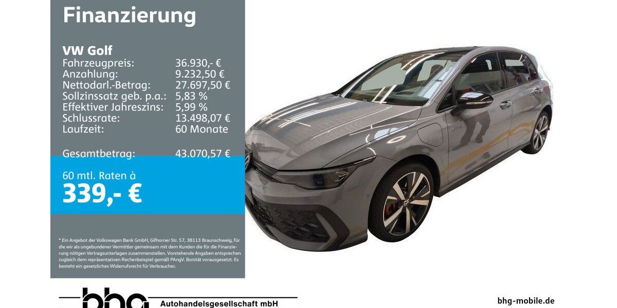 VW Golf 12.848 km 36.930 &euro; Ettlingen 76275