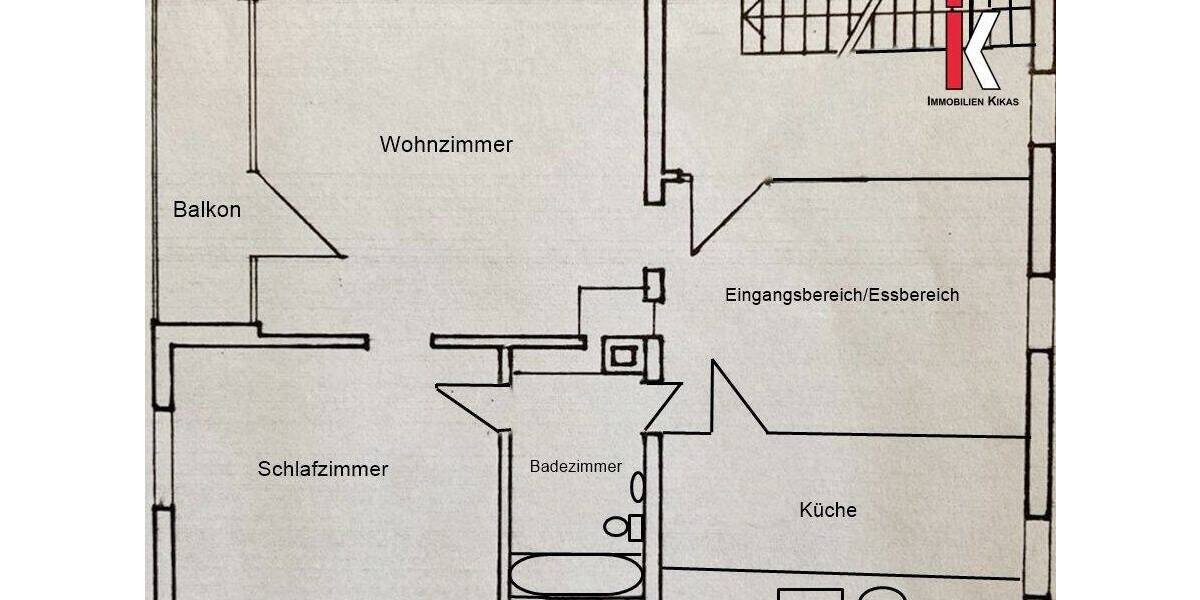Etagenwohnung Sindelfingen Mitte - 2 Zimmer, 60 m&sup2;, 900&euro; | Angebot:26916576