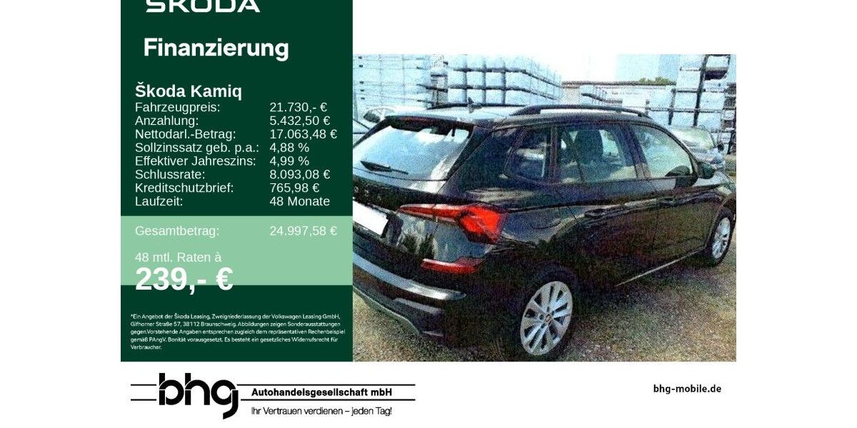 Skoda Kamiq 67.222 km 21.360 &euro; Ettlingen 76275