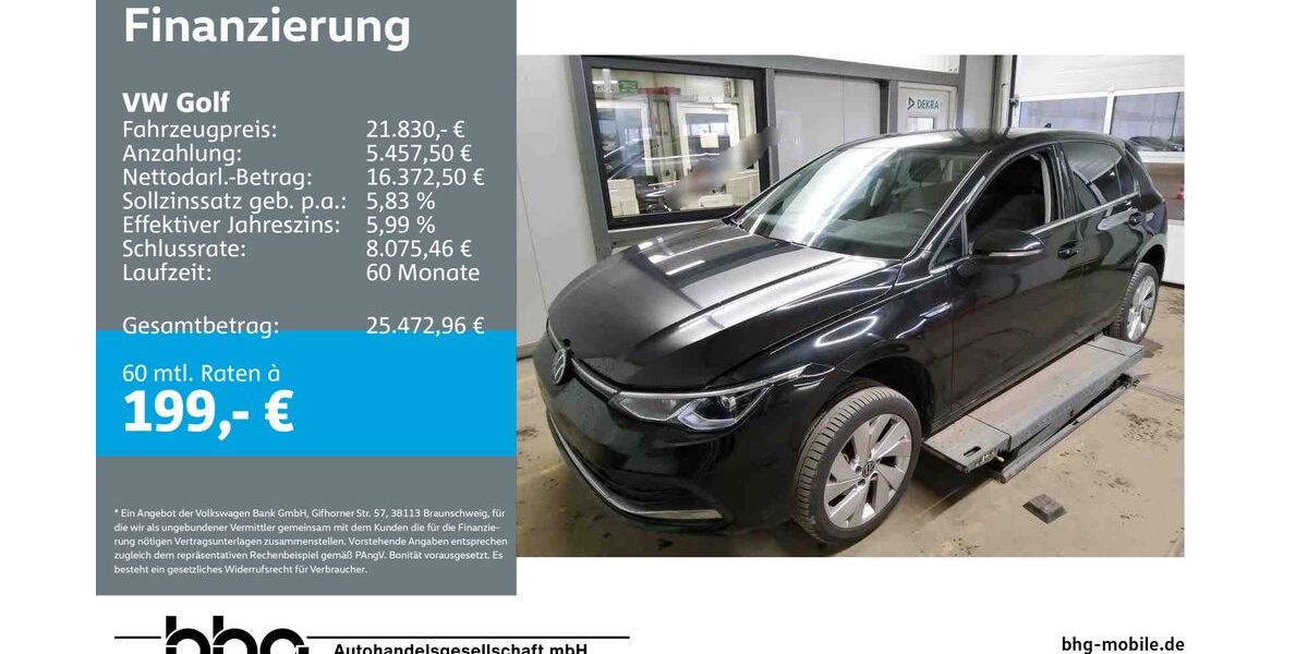 VW Golf 10.019 km 21.330 &euro; Ettlingen 76275