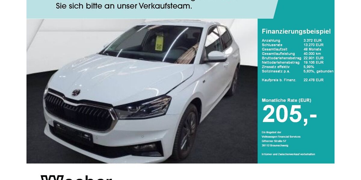 Skoda Fabia 23.449 km 21.790 &euro; Weil der Stadt 71263
