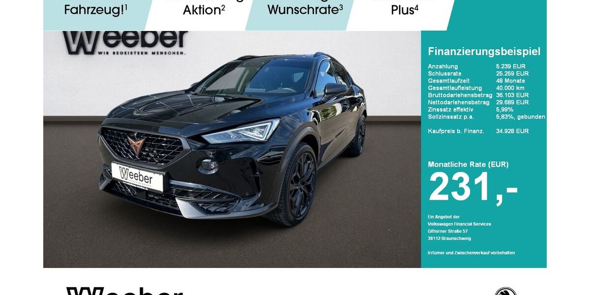 Cupra Formentor 37.218 km 34.368 &euro; Weil der Stadt 71263