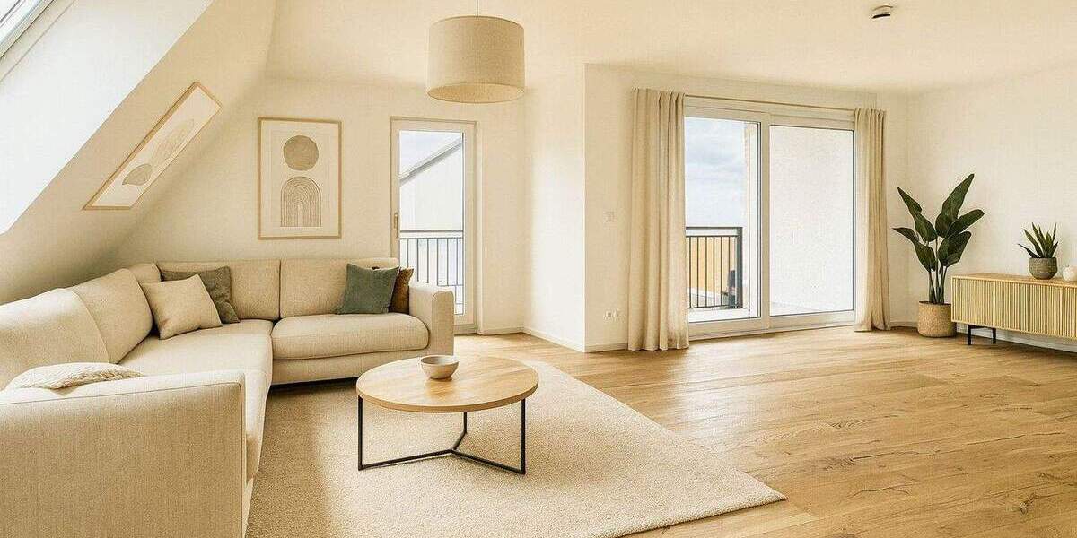 Eleganz und Weitblick - Dachgeschosswohnung mit zwei Loggien und luxuriösem Design 4 zimmer