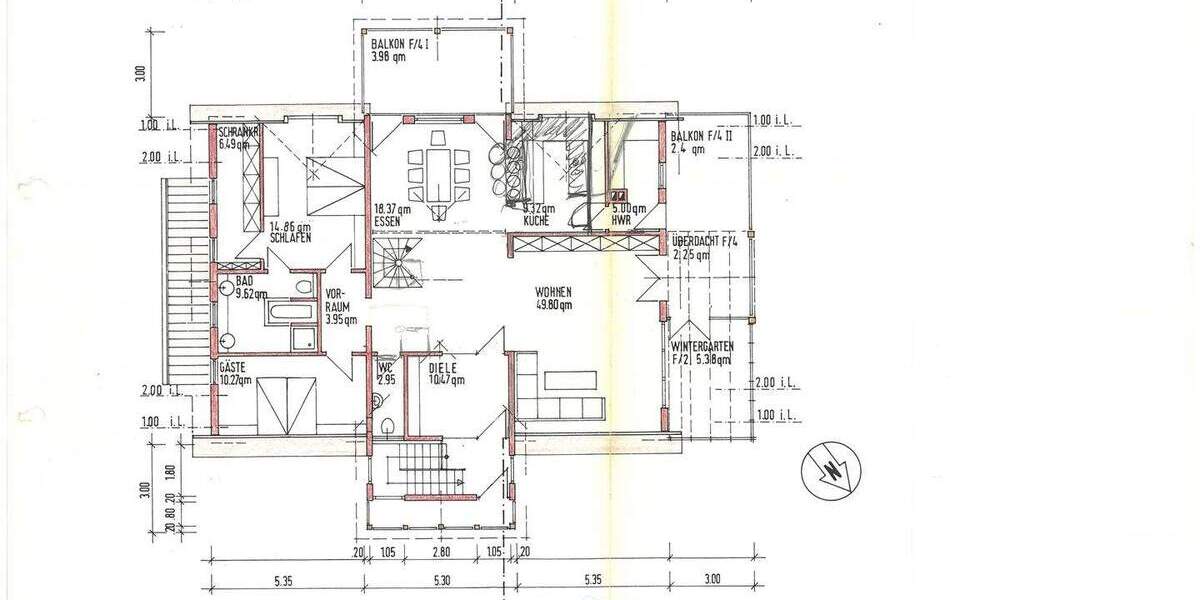 Imposantes Gebäude für zwei Generationen geeignet 1 zimmer
