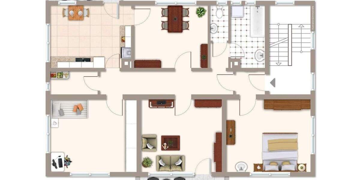 Seltene Gelegenheit: Dreifamilienhaus mit viel Platz und Potenzial in Ettlingen-Spessart 1 zimmer