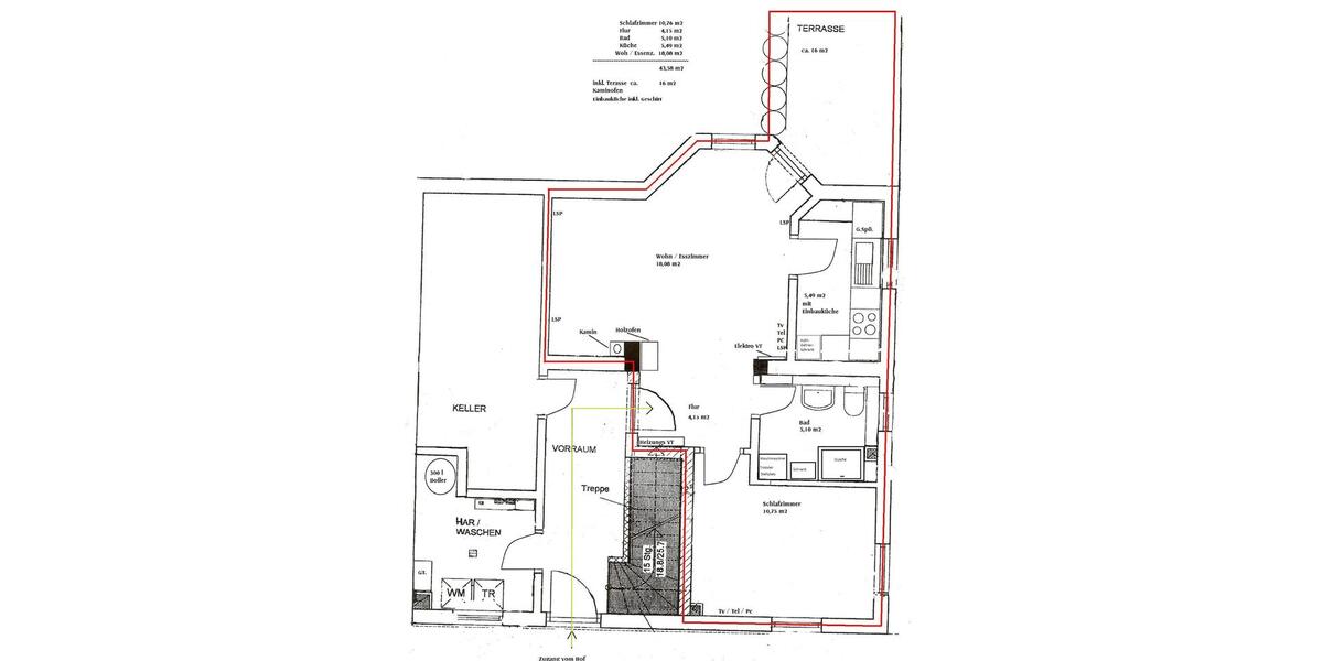 Etagenwohnung Walzbachtal - 2 Zimmer, 50 m&sup2;, 780&euro; | Angebot:26600789