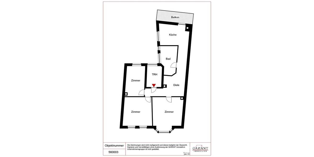 Etagenwohnung Pforzheim Brötzingen - 3 Zimmer, 81 m&sup2;, 185.000&euro; | Angebot:26207458