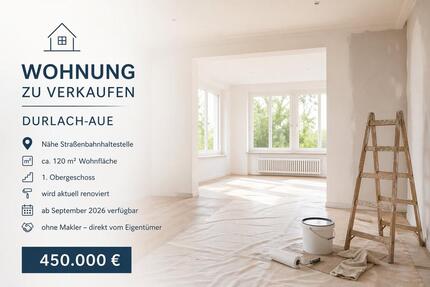 Wohnung Karlsruhe Durlach - 4 Zimmer, 120 m&sup2;, 450.000&euro; | Angebot:26279539
