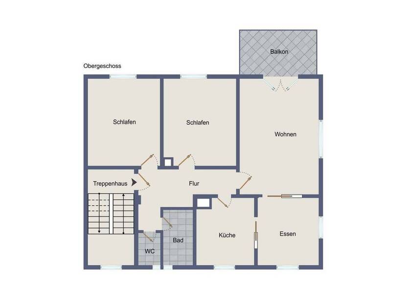 Freie 4-Zimmer-Wohnung, ca. 84 m², Baujahr 1954, mit Balkon, Garage und Freisitz!