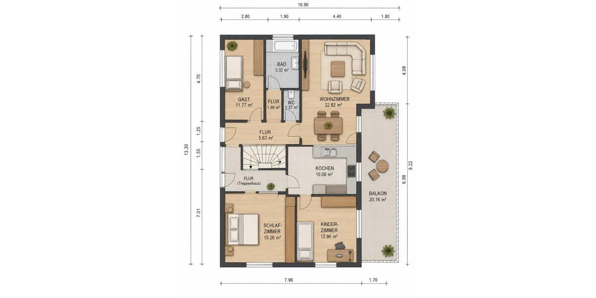 Mehrfamilienhaus, Wohnhaus Dobel - 8 Zimmer, 150 m&sup2;, 489.000&euro; | Angebot:27118332