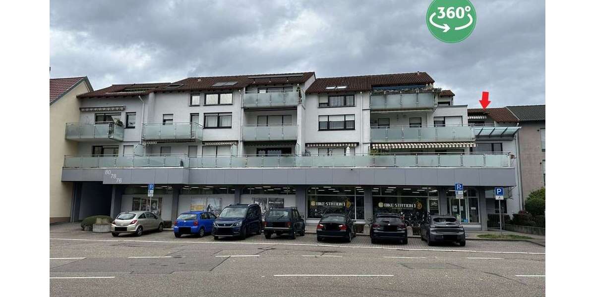 Etagenwohnung Ettlingen - 2 Zimmer, 92 m&sup2;, 331.000&euro; | Angebot:25432339