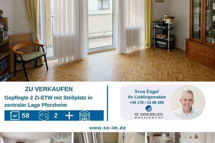 Wohnung Pforzheim Nordstadt - 2 Zimmer, 58 m&sup2;, 165.000&euro; | Angebot:24903232