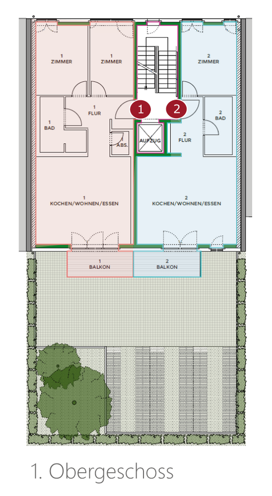 Wohnung zum Kaufen in Karlsruhe 429.400 € 57 m²