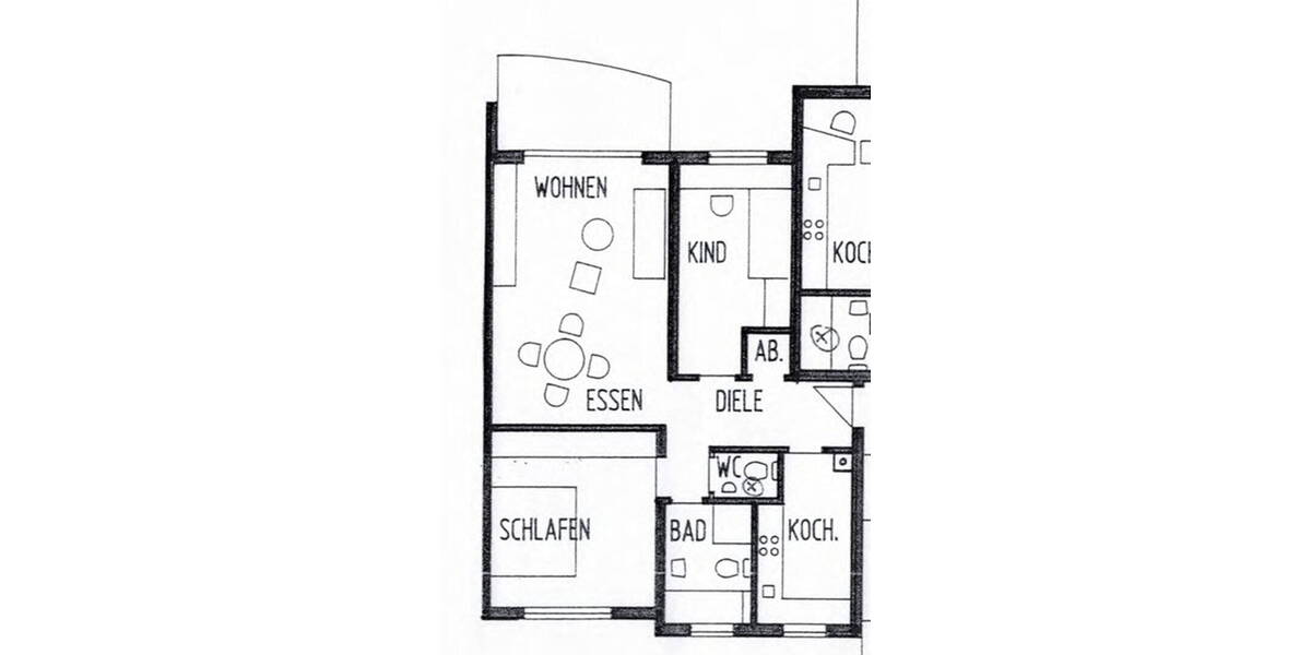Etagenwohnung Bretten - 3 Zimmer, 83 m&sup2;, 980&euro; | Angebot:26716064