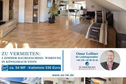 Wohnung zum Mieten in Königsbach-Stein 530 € 54 m²