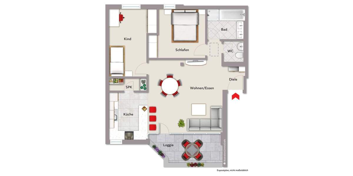 Etagenwohnung Karlsruhe-Innenstadt-Ost Innenstadt-Ost - 3 Zimmer, 69 m&sup2;, 285.000&euro; | Angebot:25814995