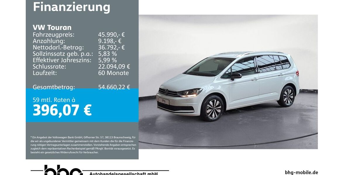 VW Touran 6.500 km 45.990 &euro; Ettlingen 76275