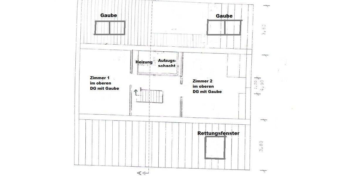 Große Maisonette Wohnung im Dachgeschoss mit Aufzug und Balkon 5 zimmer