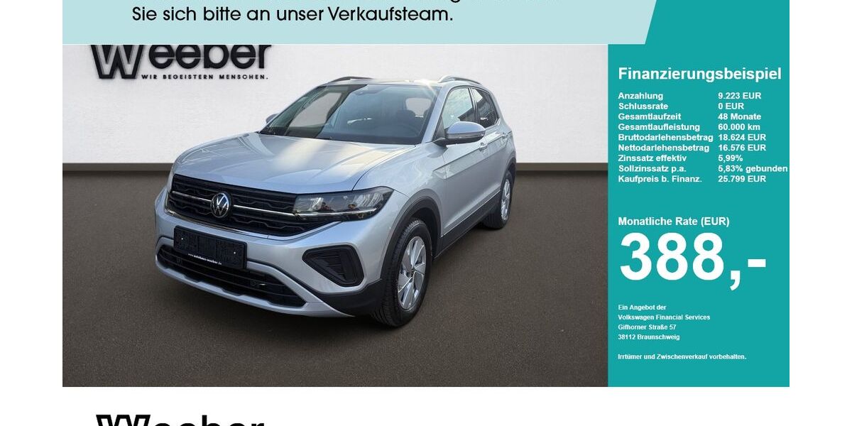 VW T-Cross 1.015 km 23.990 &euro; Weil der Stadt 71263
