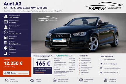 Audi A3 144.839 km 11.850 &euro; Gerlingen 70839