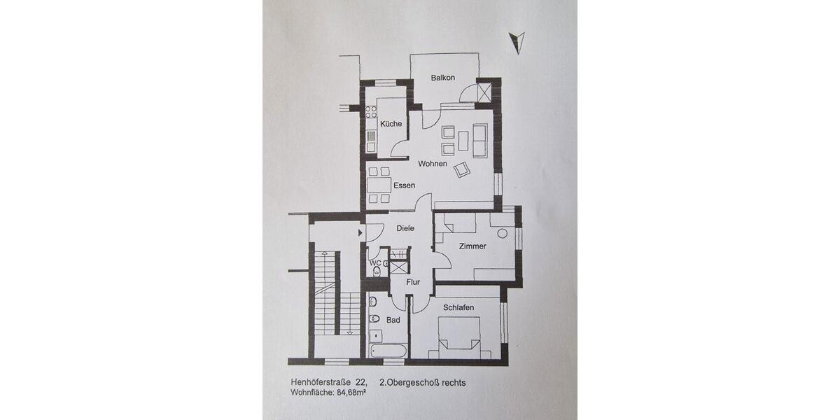 Etagenwohnung Pforzheim Brötzingen - 3 Zimmer, 85 m&sup2;, 297.000&euro; | Angebot:27286877