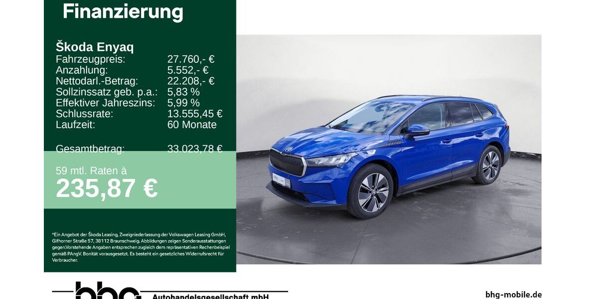 Skoda Enyaq 56.919 km 26.860 &euro; Ettlingen 76275