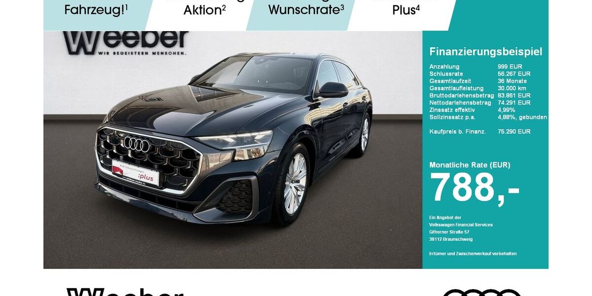 Audi Q8 30.547 km 74.390 &euro; Weil der Stadt 71263