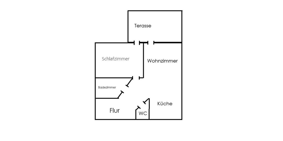 Erdgeschoßwohnung Pforzheim Eutingen - 2 Zimmer, 60 m&sup2;, 600&euro; | Angebot:25361454
